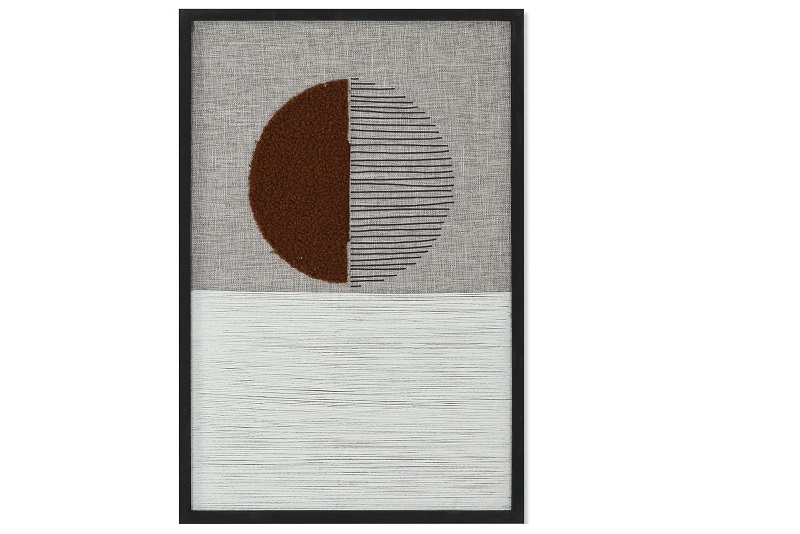 CUADRO TERCIOPELO ABETO 40X3X60 MODERNO 3D CIRCULO